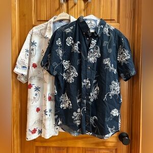 Bundle Alert! 🌸2 Men's Shirts w/ fun Prints